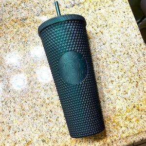 Starbucks venti dark green studded cup